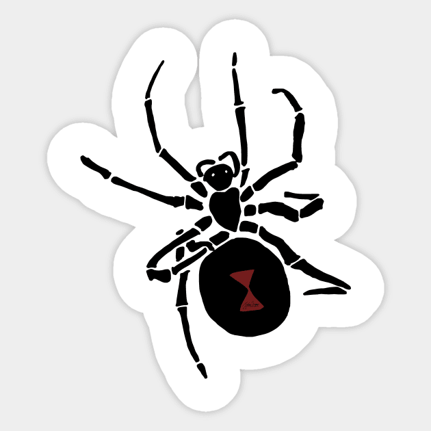 Black Widow Sticker by JSnipe